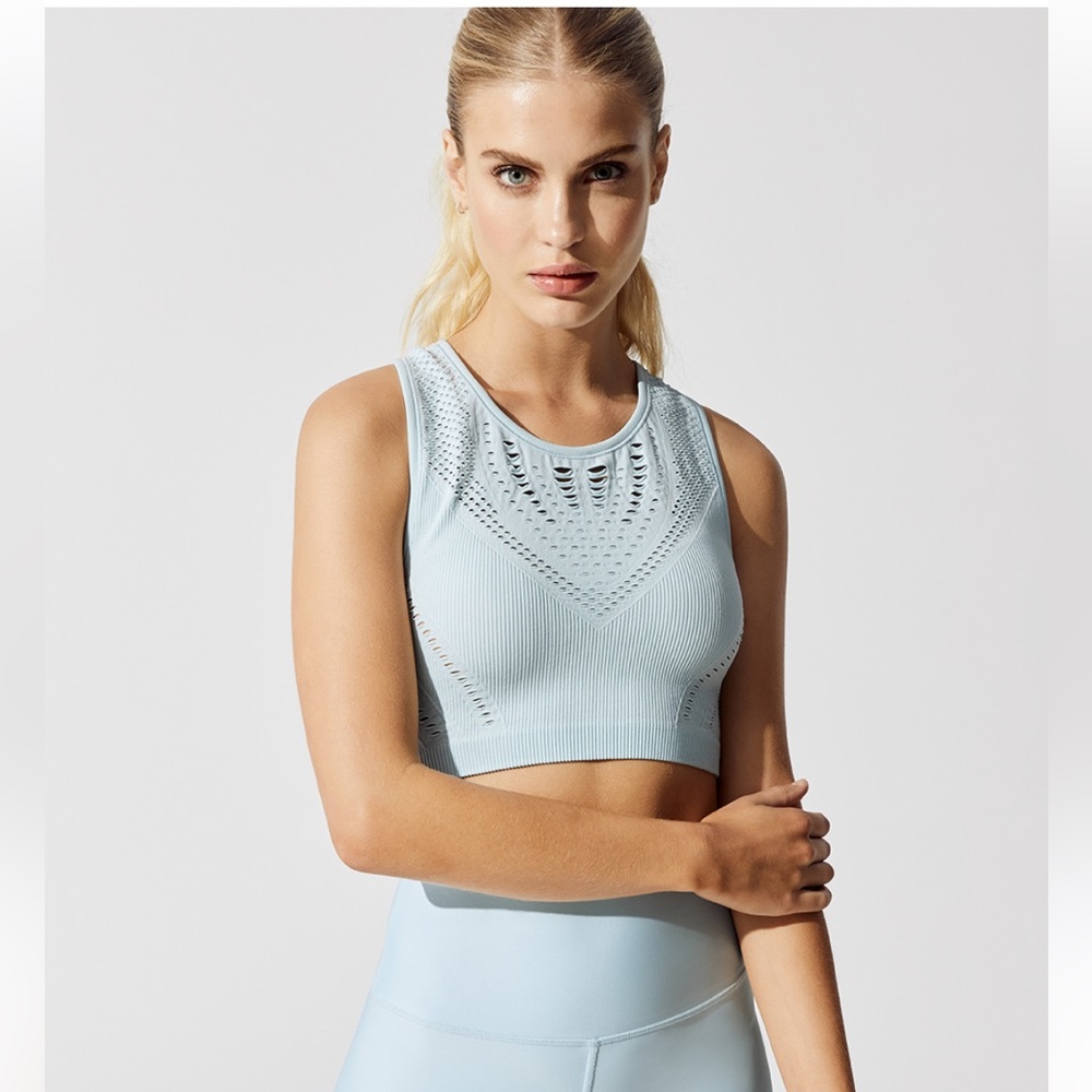 Alo Yoga Lark Bra / Crop Top in Powder Blue
